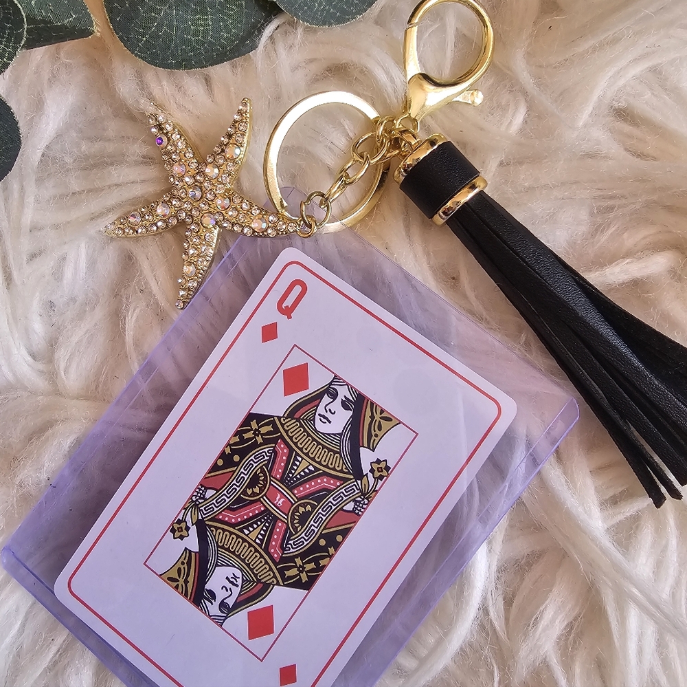 Dior Black and Gold Keychain with Starfish Charm - Picture 3 of 8